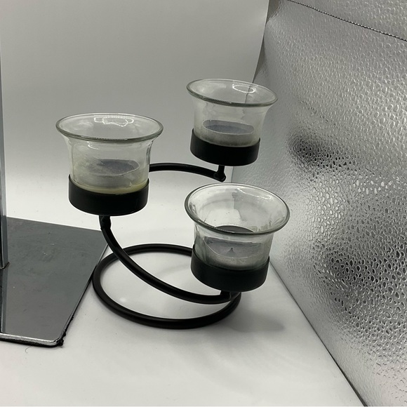 Metal Triple Tealight Candle - Picture 1 of 7